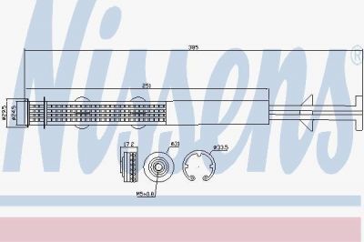Nissens 95403 осушитель, кондиционер на OPEL ZAFIRA A (F75_)