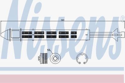 Nissens 95468 осушитель, кондиционер на SKODA ROOMSTER Praktik (5J)