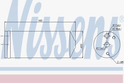 Nissens 95477 осушитель, кондиционер на FIAT MULTIPLA (186)