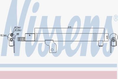 Nissens 95491 осушитель, кондиционер на VOLVO S60 I