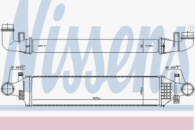 Nissens 96334 интеркулер на MERCEDES-BENZ B-CLASS (W246, W242)