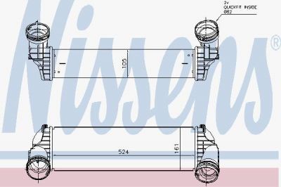 NISSENS Интеркулер F15 2.0-3.0/4.0D 13- (96364)