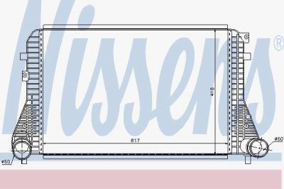 NISSENS Охладитель наддувочного воздуха (96568)