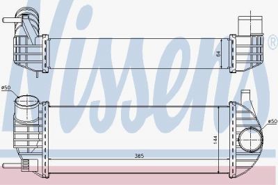Nissens 96572 интеркулер на RENAULT KANGOO / GRAND KANGOO (KW0/1_)