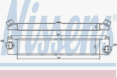 NISSENS Охладитель наддувочного воздуха (96623)