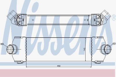 NISSENS Интеркулер FORD TRANSIT VII 2.2-2.4 D 06- (96641)