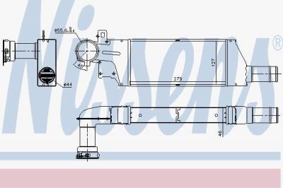 Nissens 96656 интеркулер на OPEL CORSA C фургон (F08, W5L)