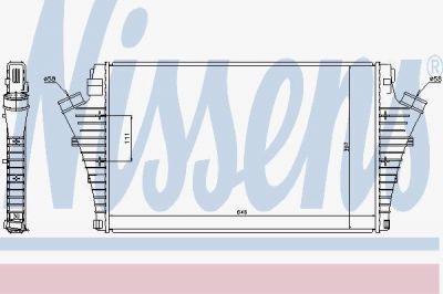 Nissens 96684 интеркулер на SAAB 9-3 кабрио (YS3F)