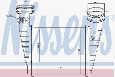 NISSENS Интеркулер SKODA Superb I/VW Passat B5 mot.1,8T (3B0145805H, 96731)