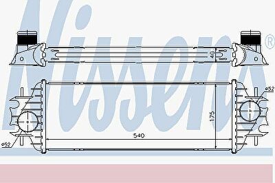 Nissens 96762 интеркулер на NISSAN PRIMASTAR автобус (X83)