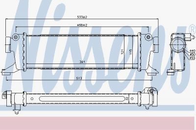 Nissens 96782 интеркулер на MERCEDES-BENZ A-CLASS (W168)