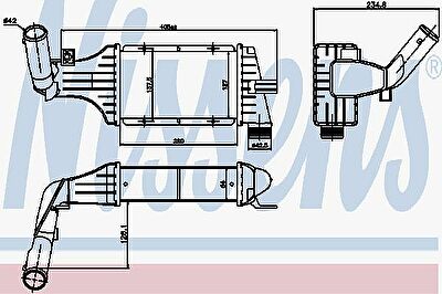 Nissens 96788 интеркулер на OPEL ZAFIRA A (F75_)