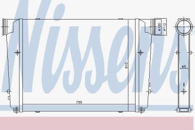 Nissens 97092 интеркулер на MAN LION S CITY