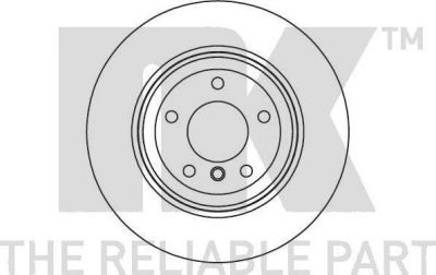 NK 2015106 Диск тормозной 1 E81/87 123-130/3 E90 318-330 задний вент.D=324мм.