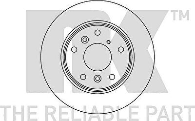 NK 203220 тормозной диск на MAZDA 626 III Station Wagon (GV)
