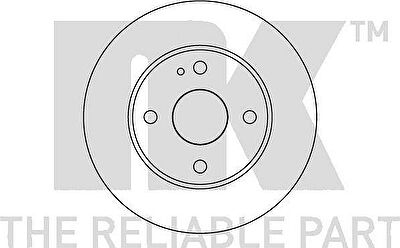 NK 203239 Диск торм зад MAZDA 323 89-95 (DF3088)