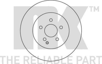 NK 2033102 Диск тормозной MERCEDES W204 07-/W212 09- SPORT передний D=322мм.