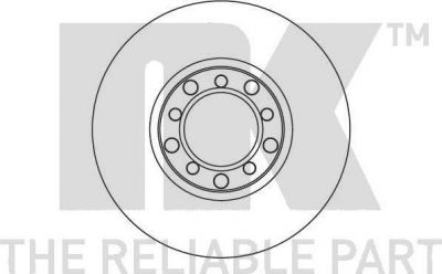 NK 203322 тормозной диск на MERCEDES-BENZ S-CLASS (W126)