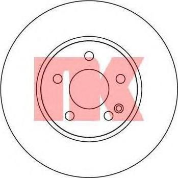 NK 203375 Диск тормозной MERCEDES VIANO/VITO W639 2.0-3.7 03- передний вент. (6394210012)