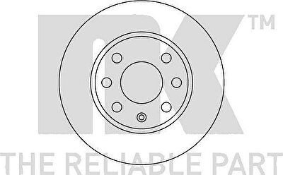 NK 203605 Диск тормозной OPEL ASTRA H 1.6 04-/CORSA 82-93/KADETT 79-91 передний не вент.