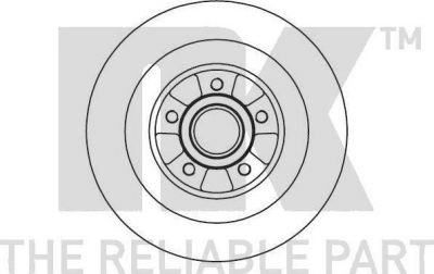 NK 203943 тормозной диск на RENAULT ESPACE IV (JK0/1_)