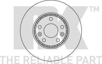 NK 203971 Диск тормозной RENAULT LAGUNA III 07-/MEGANE III 08-/SCENIC III 09- перед. вент.