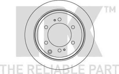 NK 2045101 Диск тормозной TOYOTA LAND CRUISER J70/J80 4.2D 90- задний вент.D=312мм.