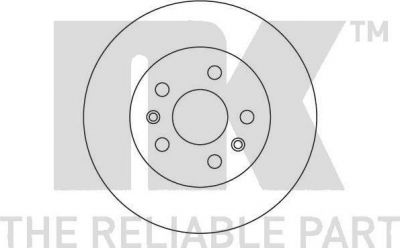 NK 204708 тормозной диск на VW TRANSPORTER III фургон