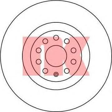 NK 2047141 Диск тормозной VW PASSAT (1LA/1LB) 08- передний вент.D=340мм.