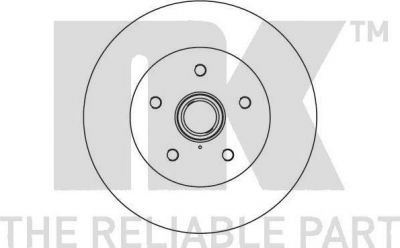 NK 204720 тормозной диск на VW TRANSPORTER III фургон