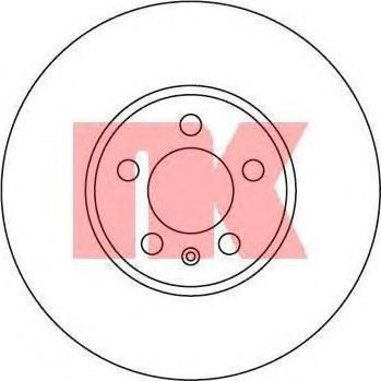 NK 204759 Диск торм пер вент GOLF IV/OCTAVIA (DF2804)