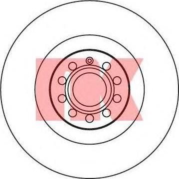 NK 204786 Диск торм пер вент A3/PASSAT 04-> (DF4350S)