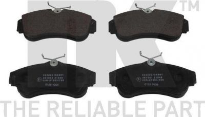 NK 222220 комплект тормозных колодок, дисковый тормоз на NISSAN PRIMERA (P10)