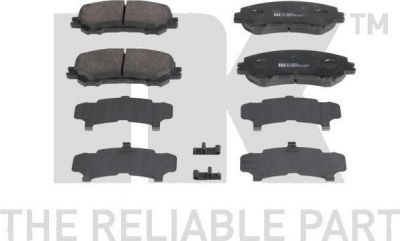 NK 222272 комплект тормозных колодок, дисковый тормоз на NISSAN QASHQAI (J11, J11_)
