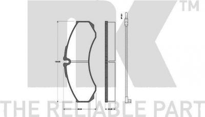 NK 223358 Комплект дисковых тормозных колодок 223358