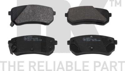NK 223514 комплект тормозных колодок, дисковый тормоз на HYUNDAI i10 (PA)