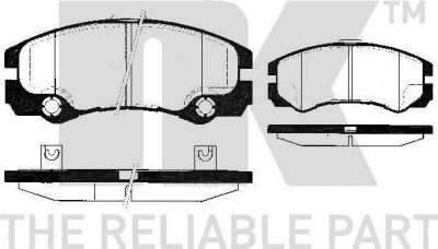 NK 223622 комплект тормозных колодок, дисковый тормоз на OPEL FRONTERA B (6B_)