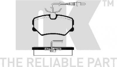 NK 223733 комплект тормозных колодок, дисковый тормоз на PEUGEOT 405 I Break (15E)