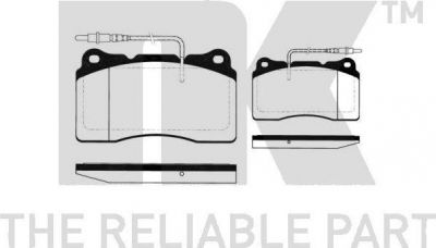 NK 223738 комплект тормозных колодок, дисковый тормоз на PEUGEOT 607 (9D, 9U)