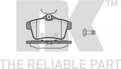 NK 223749 комплект тормозных колодок, дисковый тормоз на PEUGEOT 5008