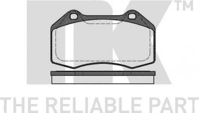 NK 223955 комплект тормозных колодок, дисковый тормоз на RENAULT MEGANE II (BM0/1_, CM0/1_)