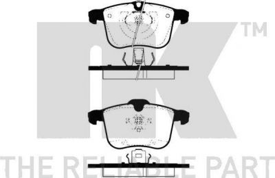 NK 224109 комплект тормозных колодок, дисковый тормоз на SAAB 9-3 (YS3F)