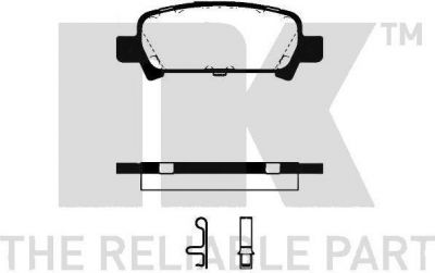 NK 224411 комплект тормозных колодок, дисковый тормоз на SUBARU OUTBACK (BE, BH)