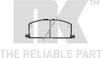 NK 224508 комплект тормозных колодок, дисковый тормоз на TOYOTA COROLLA Liftback (_E8_)