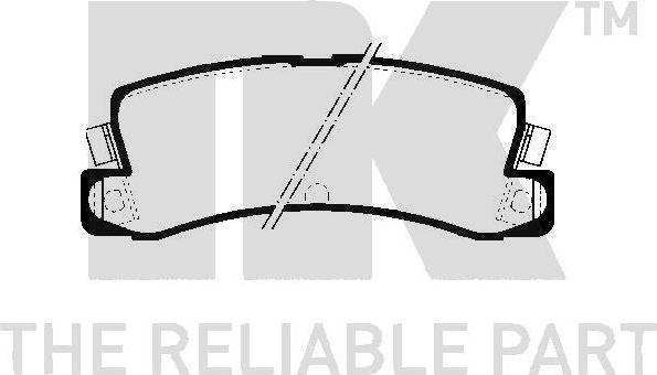NK 224517 комплект тормозных колодок, дисковый тормоз на TOYOTA COROLLA Liftback (_E8_)