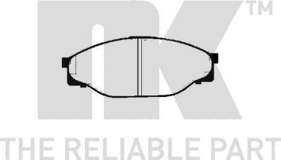 NK 224533 комплект тормозных колодок, дисковый тормоз на TOYOTA HILUX II пикап (LN8_, RN5_, LN6_, YN6_, YN5_, LN5_, RN6_)