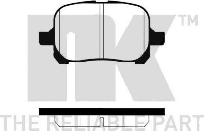 NK 224550 комплект тормозных колодок, дисковый тормоз на TOYOTA PREVIA (MCR3_, ACR3_, CLR3_)