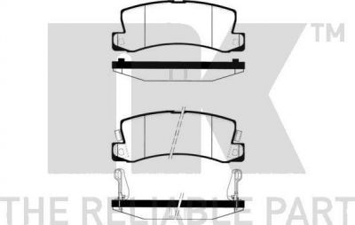 NK 224551 комплект тормозных колодок, дисковый тормоз на TOYOTA AVENSIS (_T22_)