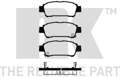 NK 224554 комплект тормозных колодок, дисковый тормоз на TOYOTA PREVIA (MCR3_, ACR3_, CLR3_)