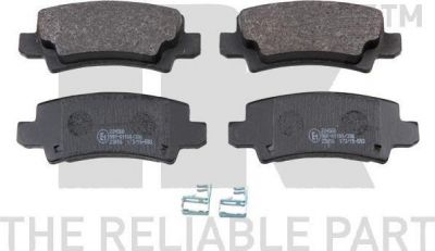 NK 224560 комплект тормозных колодок, дисковый тормоз на TOYOTA COROLLA (CDE12_, ZZE12_, NDE12_, ZDE12_)